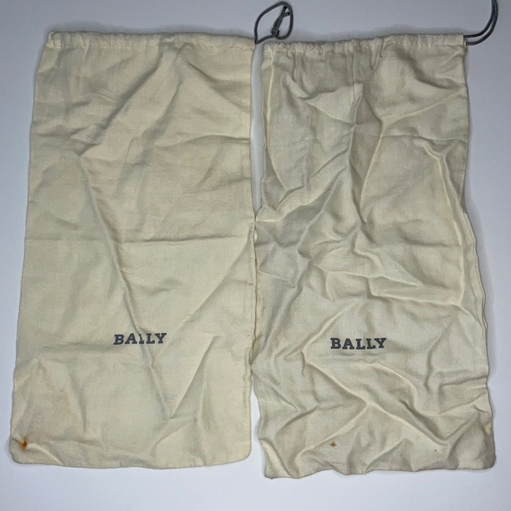 Bally dust bags pair (2) white/off white